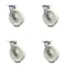 Service Caster 8 Inch Nylon Swivel Caster Set with Roller Bearing and Swivel Lock SCC SCC-30CS820-NYR-BSL-4 - alternate 1